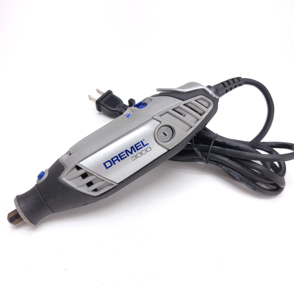 Dremel 3000 Variable Speed Rotary Tool Grey Black Corded Hobby TESTED WORKING